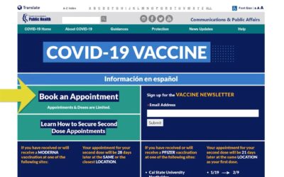 Booking Your Vaccine Appointment (English)